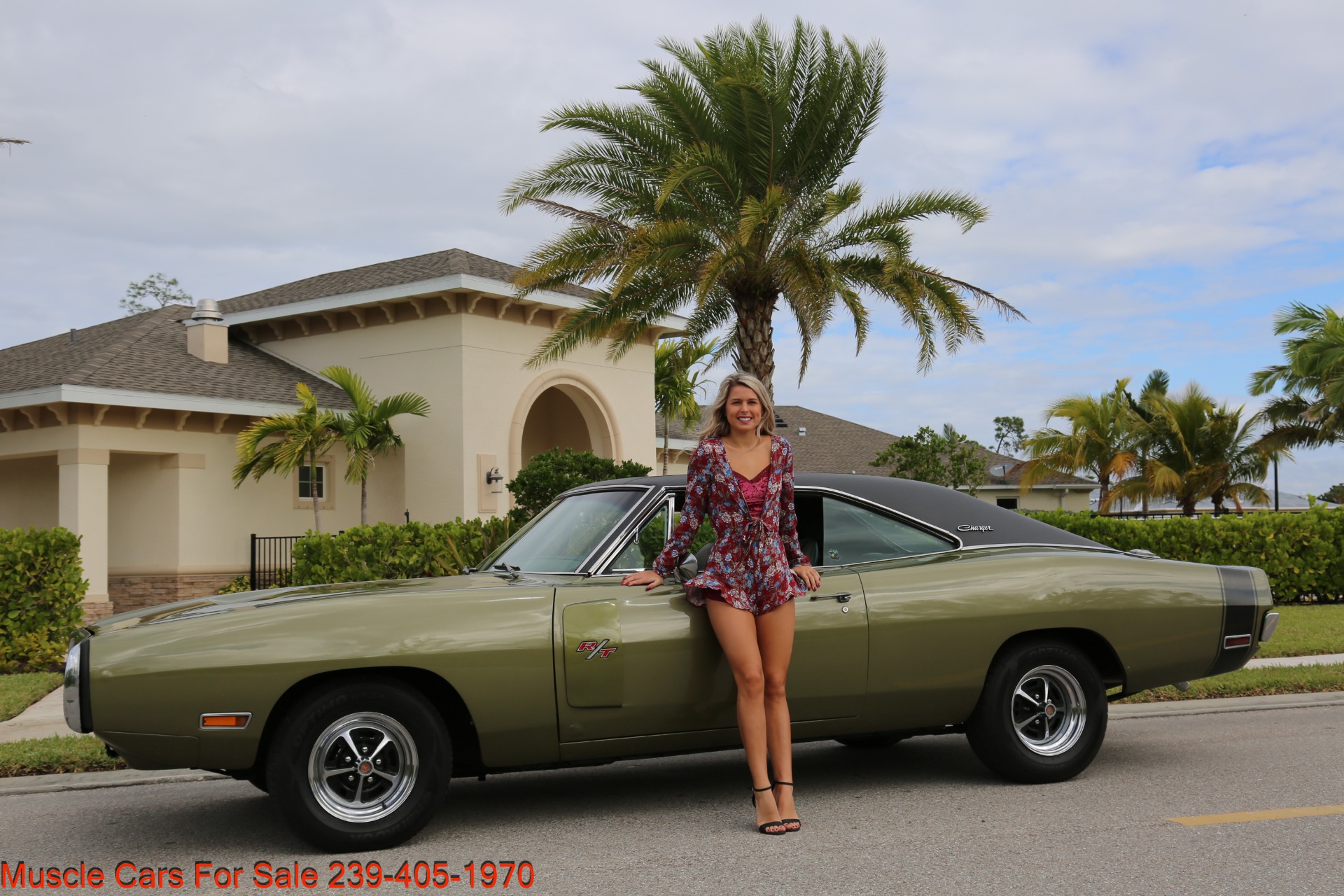 Used 1970 Dodge Charger V8 Auto With AC for sale Sold at Muscle Cars for Sale Inc. in Fort Myers FL 33912 3