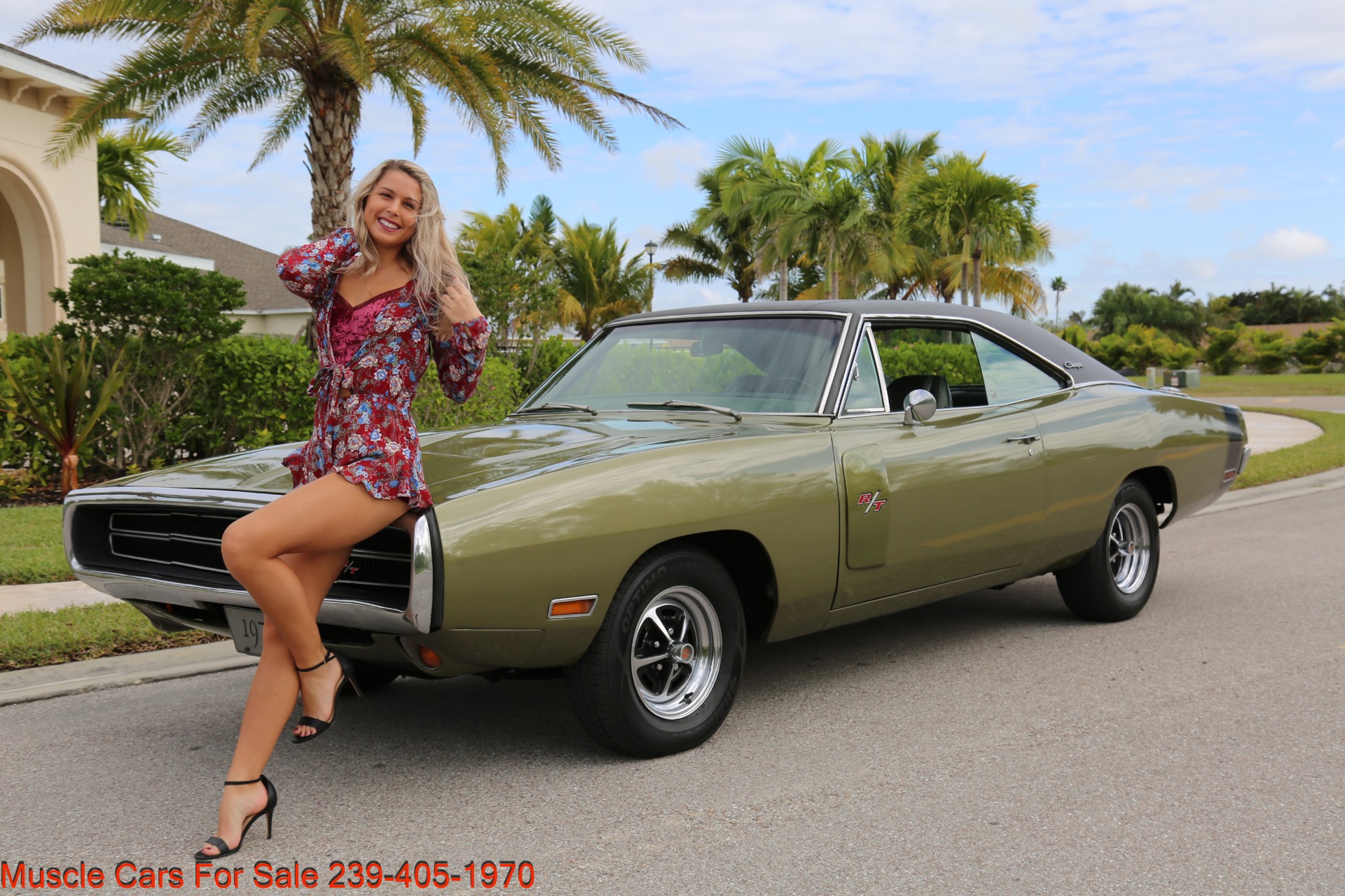 Used 1970 Dodge Charger V8 Auto With AC for sale Sold at Muscle Cars for Sale Inc. in Fort Myers FL 33912 1