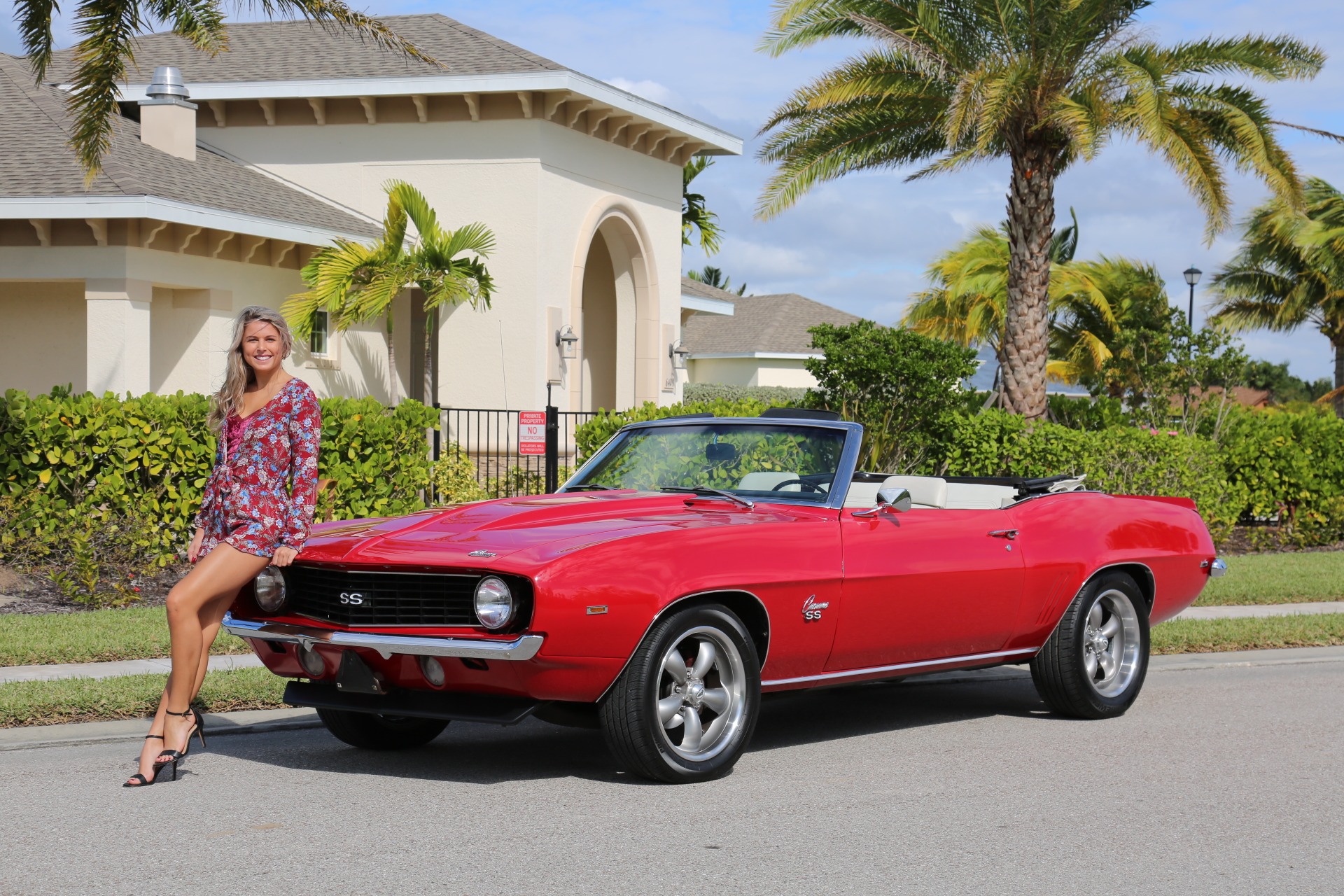 Used 1969 Chevy Camaro Convertible V8 Auto 12 Bolt Rear for sale Sold at Muscle Cars for Sale Inc. in Fort Myers FL 33912 1