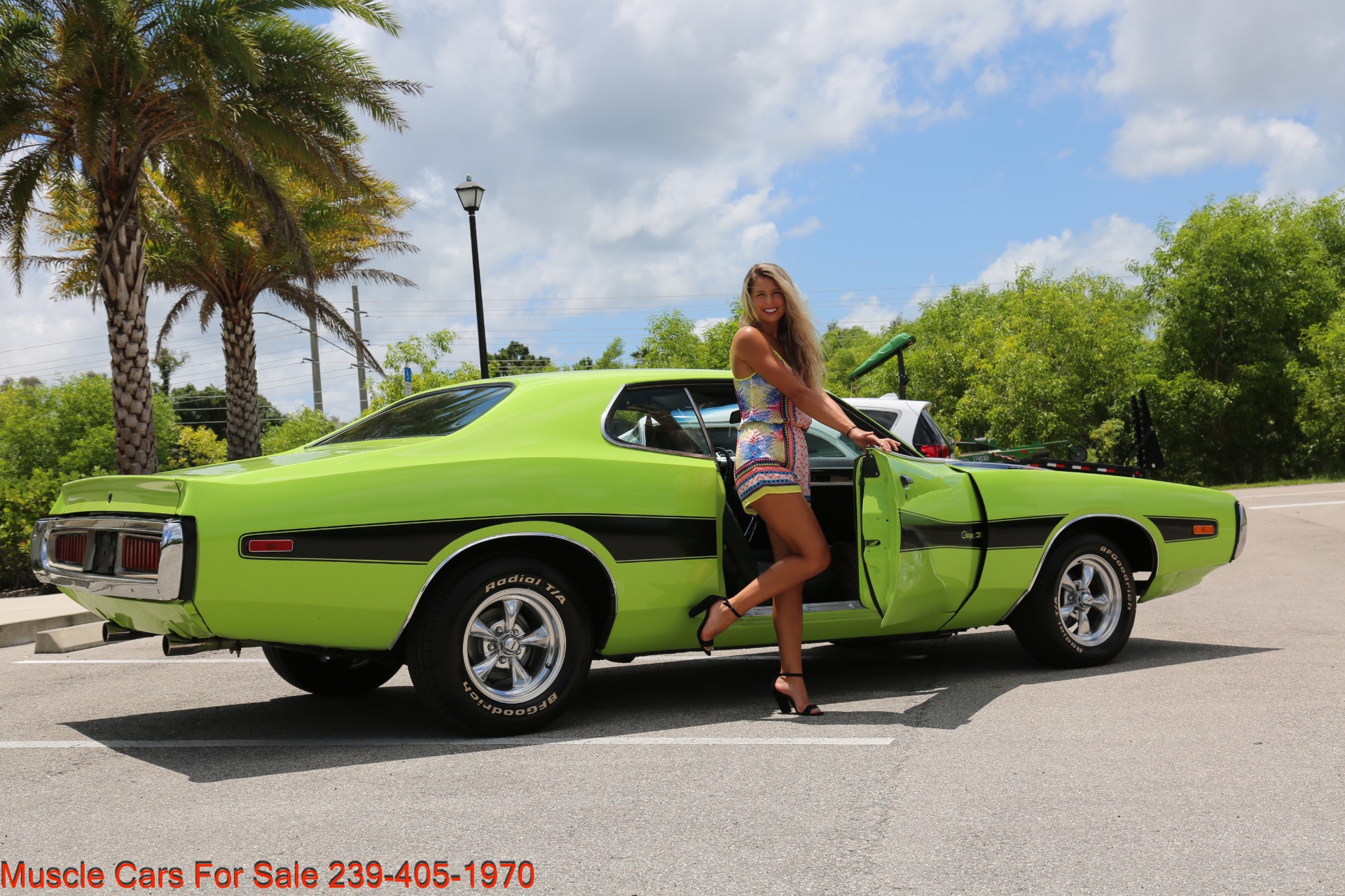Used 1973 Dodge Charger 340 Auto Bucket Seats for sale Sold at Muscle Cars for Sale Inc. in Fort Myers FL 33912 4
