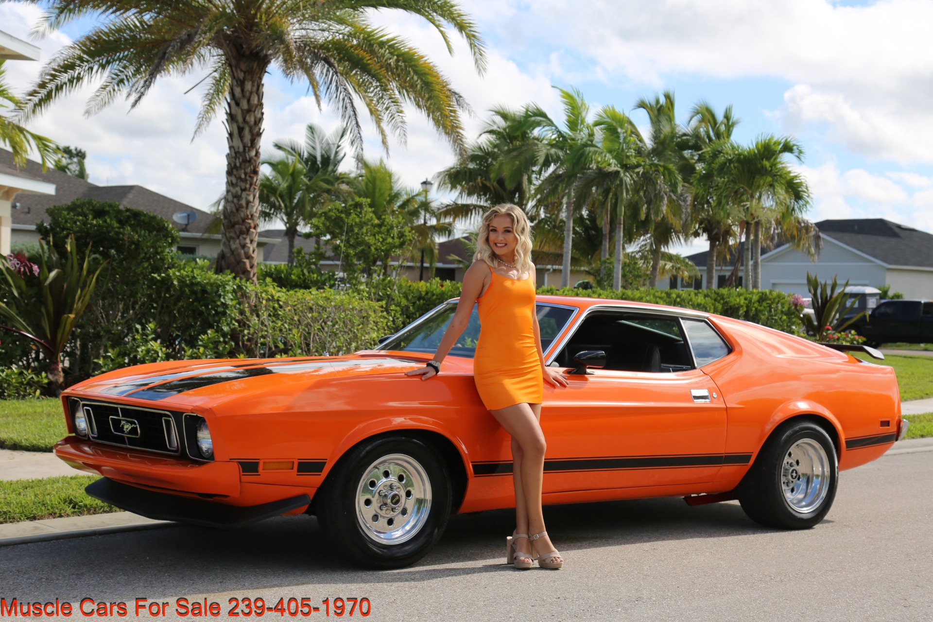 Used 1973 Ford Mustang V8 auto Fastback for sale Sold at Muscle Cars for Sale Inc. in Fort Myers FL 33912 4