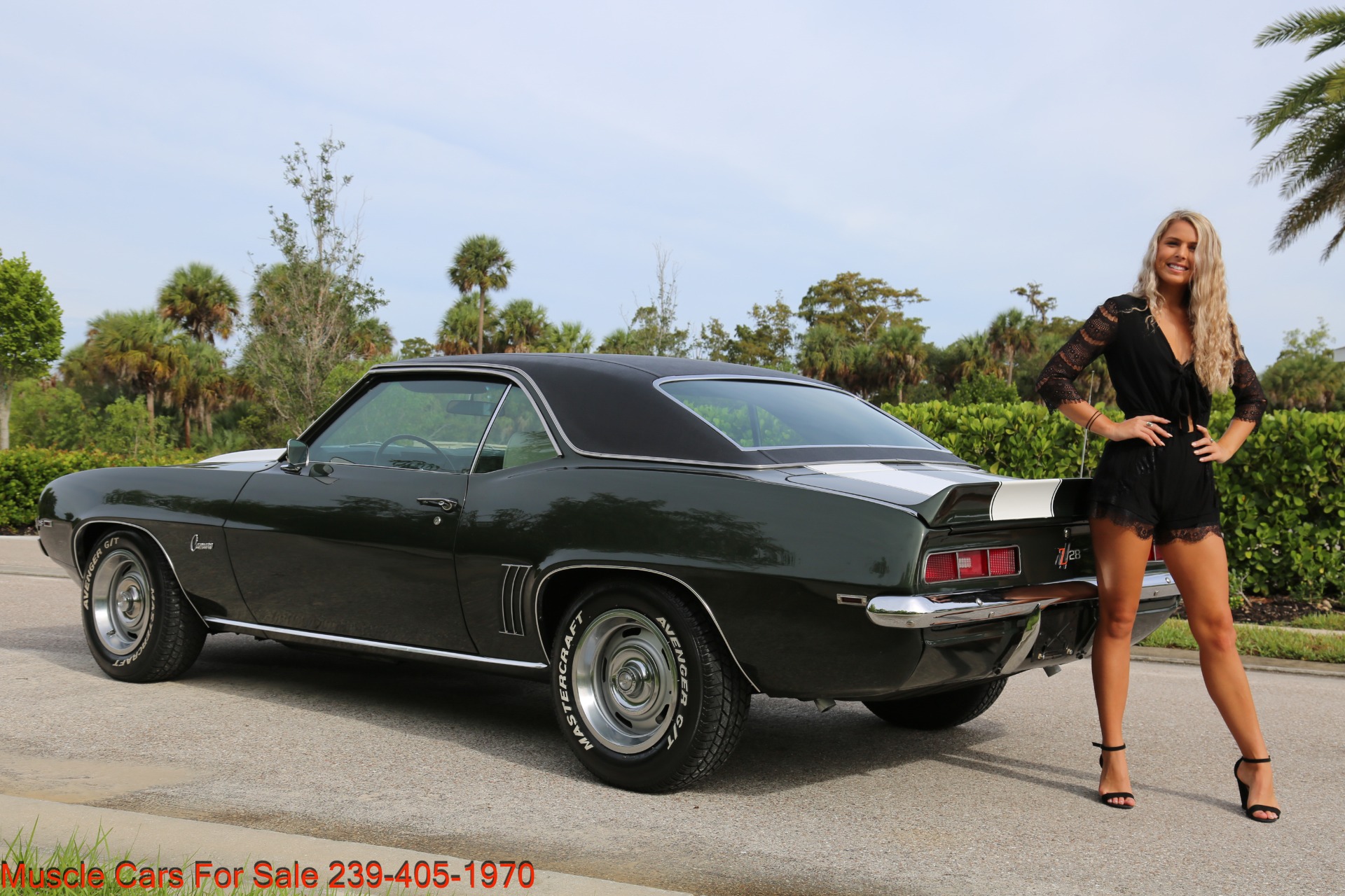 Used 1969 Chevy Camaro V8 Auto AC for sale Sold at Muscle Cars for Sale Inc. in Fort Myers FL 33912 3