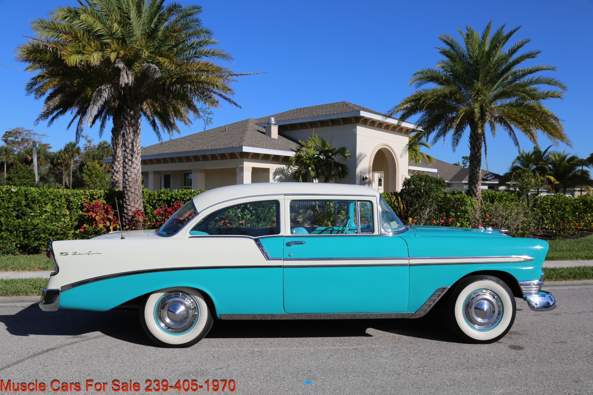 Used 1956 Chevy Bel Air Belair for sale Sold at Muscle Cars for Sale Inc. in Fort Myers FL 33912 4