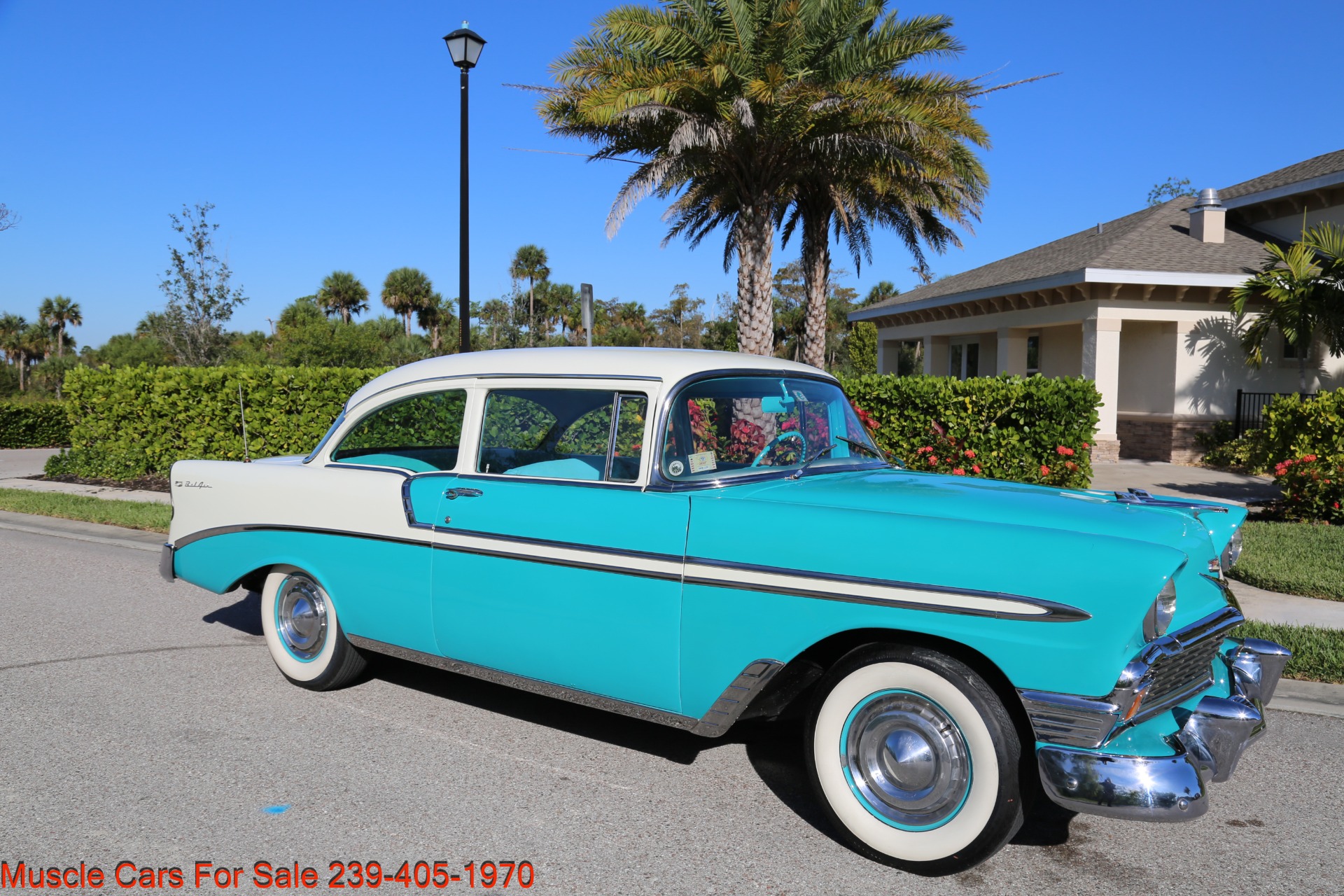 Used 1956 Chevy Bel Air Belair for sale Sold at Muscle Cars for Sale Inc. in Fort Myers FL 33912 5