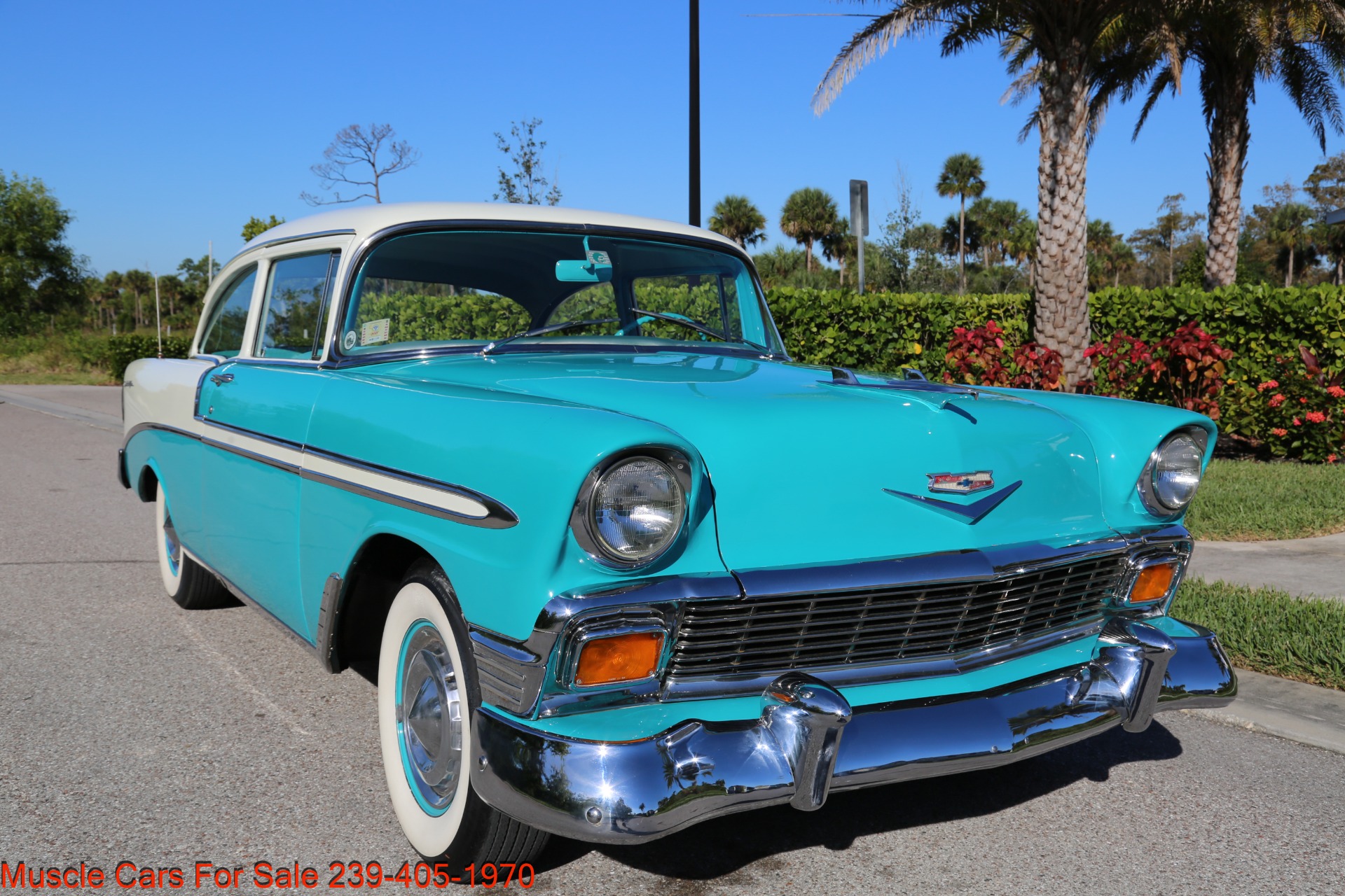 Used 1956 Chevy Bel Air Belair for sale Sold at Muscle Cars for Sale Inc. in Fort Myers FL 33912 6