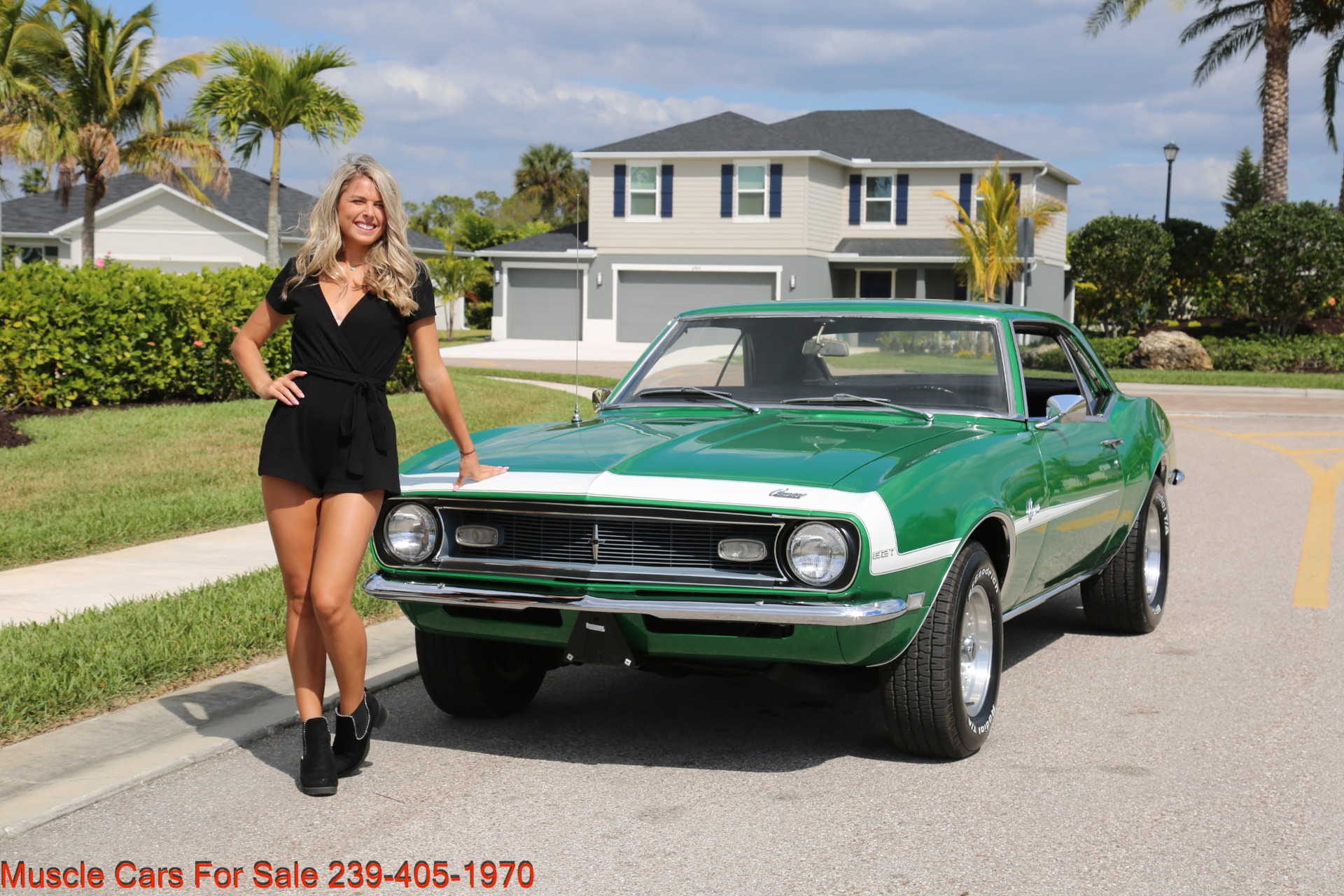 Used 1968 Chevrolet Camaro Rally Green Irid for sale Sold at Muscle Cars for Sale Inc. in Fort Myers FL 33912 2