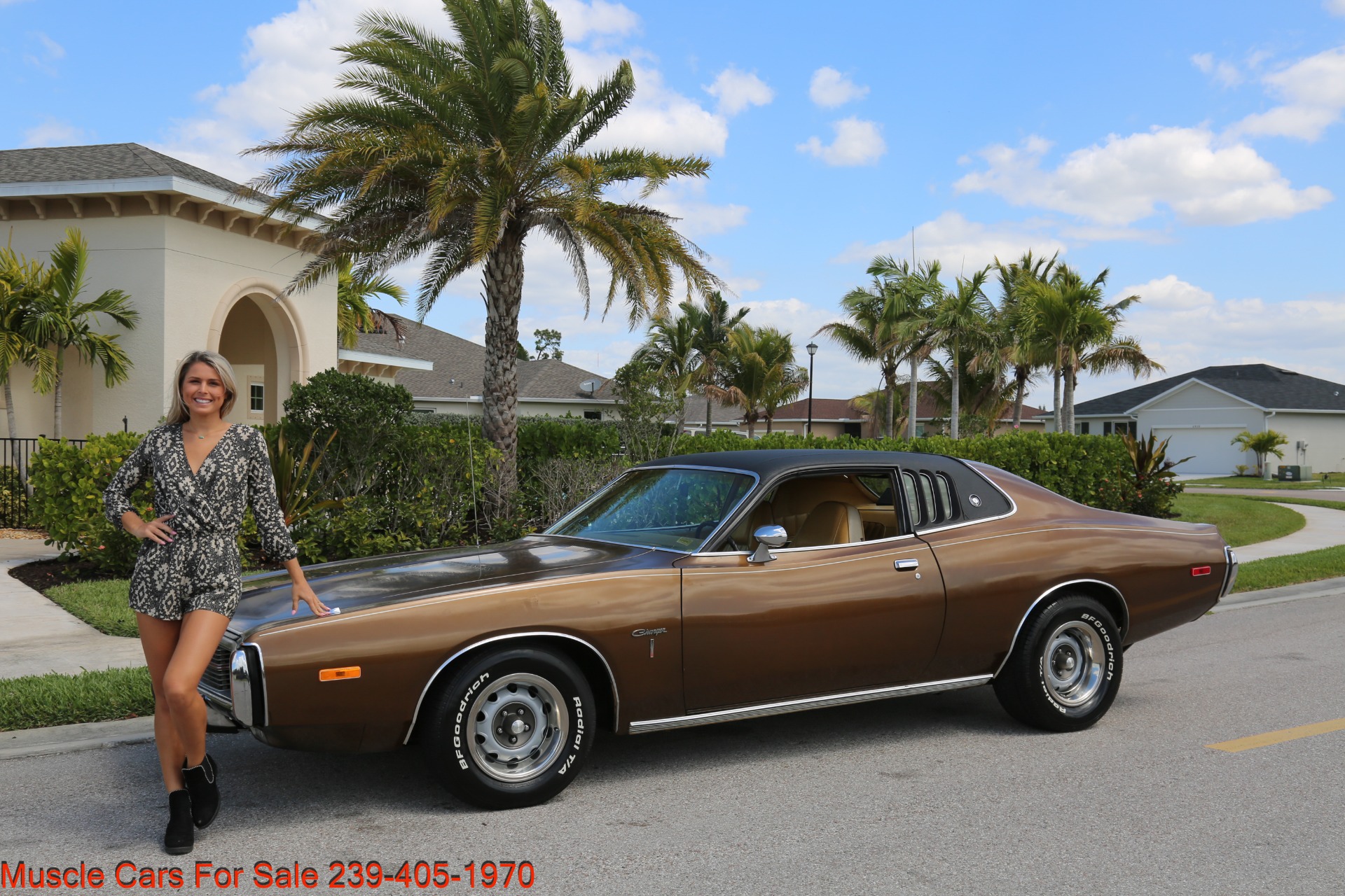 Used 1973 Dodge Charger 500 SE for sale Sold at Muscle Cars for Sale Inc. in Fort Myers FL 33912 2