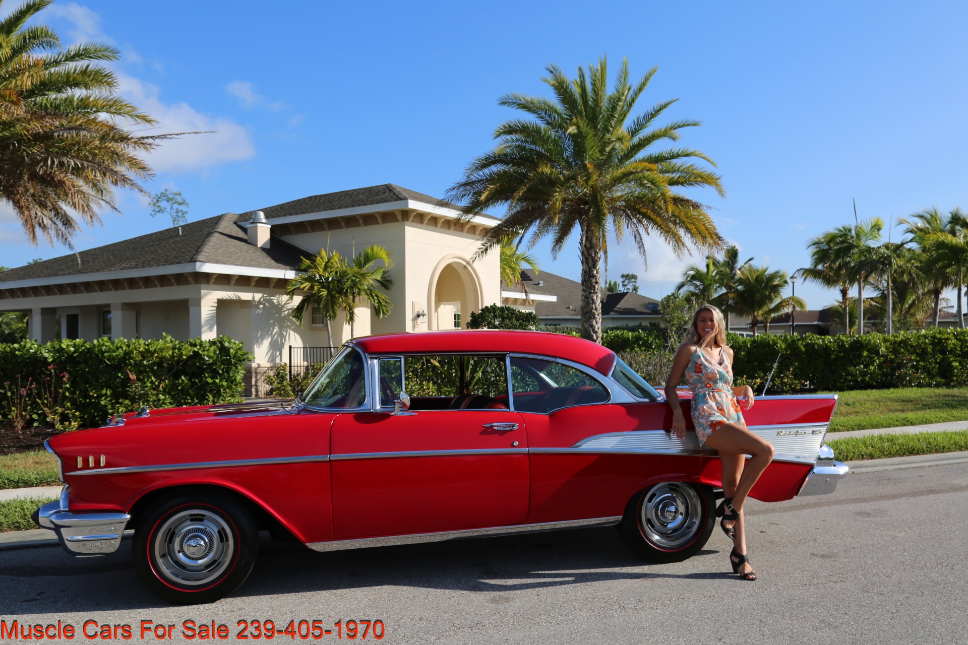 Used 1957 Chevrolet Belair BelAir for sale Sold at Muscle Cars for Sale Inc. in Fort Myers FL 33912 3