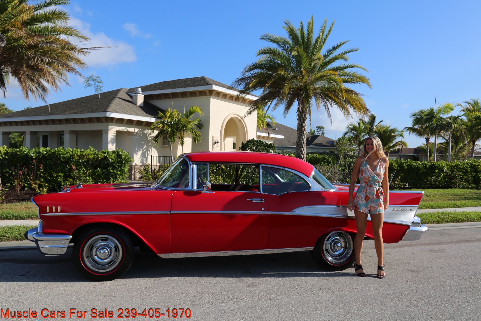 Used 1957 Chevrolet Belair BelAir for sale Sold at Muscle Cars for Sale Inc. in Fort Myers FL 33912 4