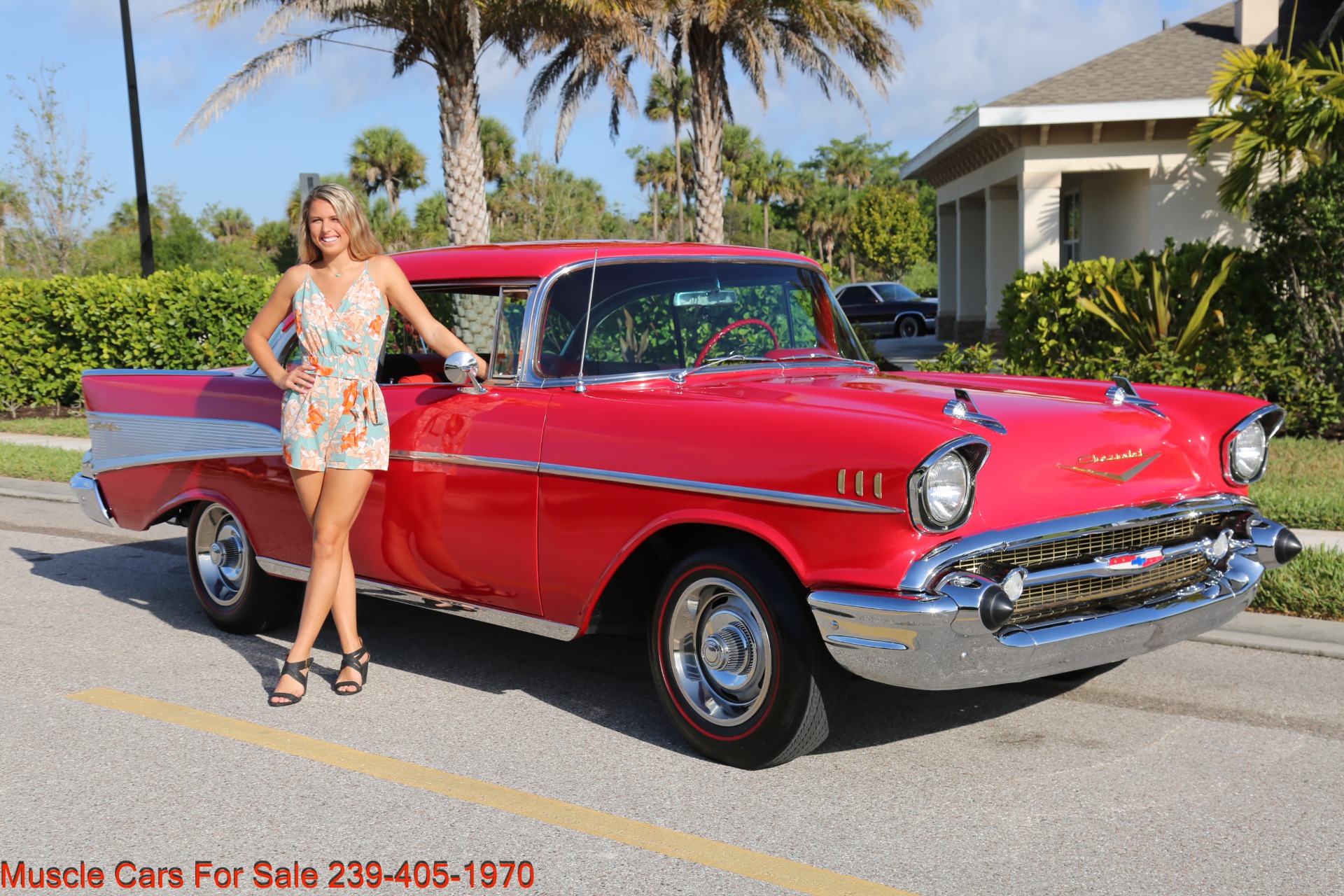 Used 1957 Chevrolet Belair BelAir for sale Sold at Muscle Cars for Sale Inc. in Fort Myers FL 33912 1