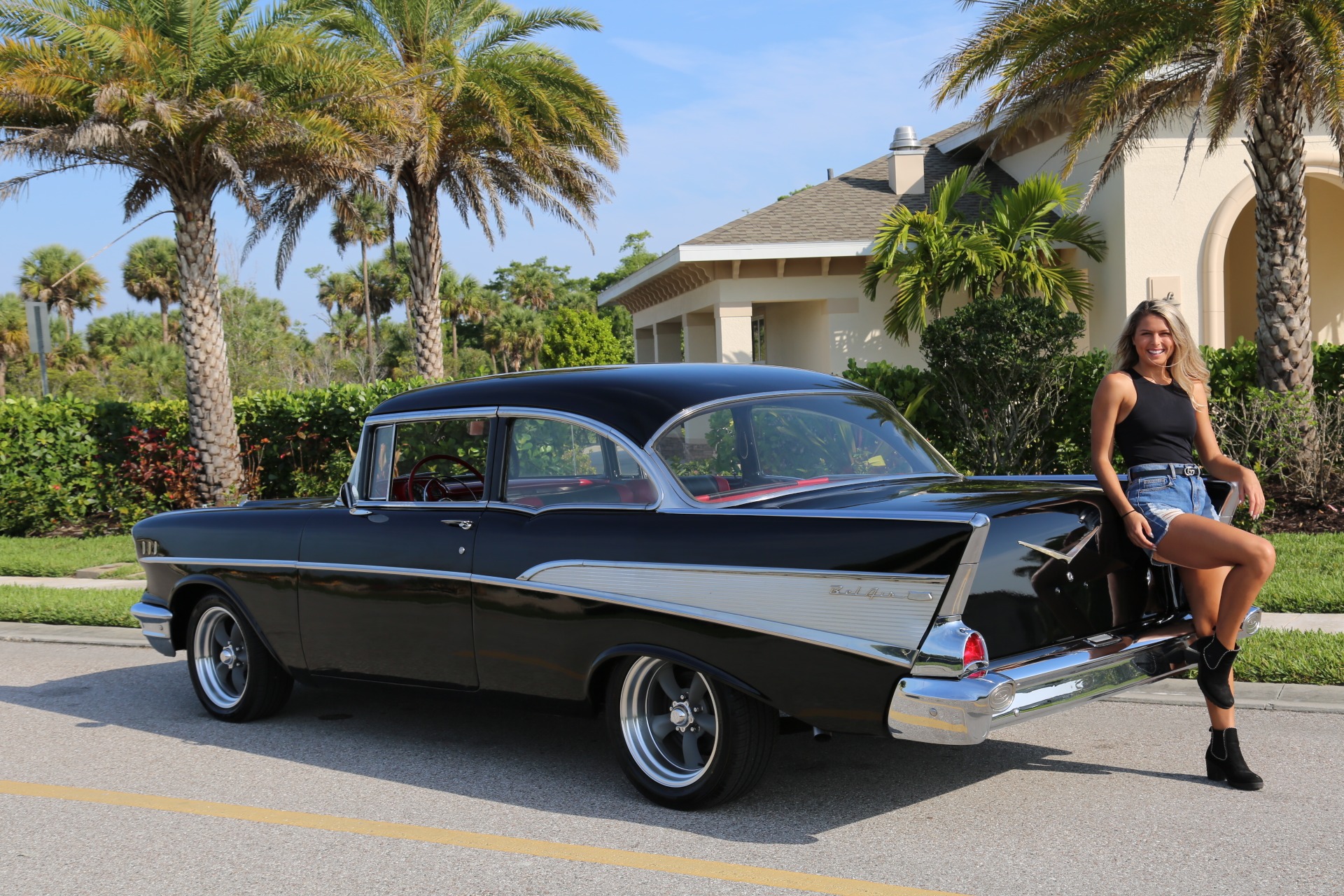 Used 1957 Chevy Bel Air Belair for sale Sold at Muscle Cars for Sale Inc. in Fort Myers FL 33912 7