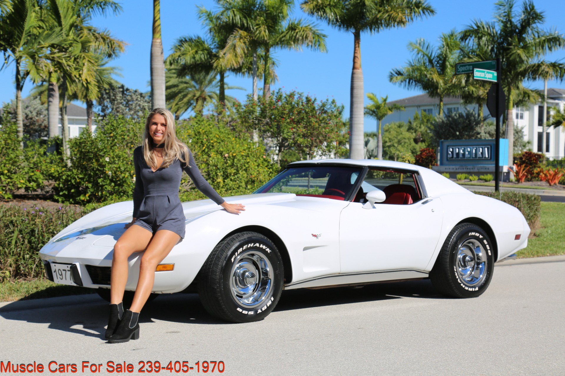 Used 1977 Chevrolet Corvette 350 330HP Crate engine for sale Sold at Muscle Cars for Sale Inc. in Fort Myers FL 33912 2