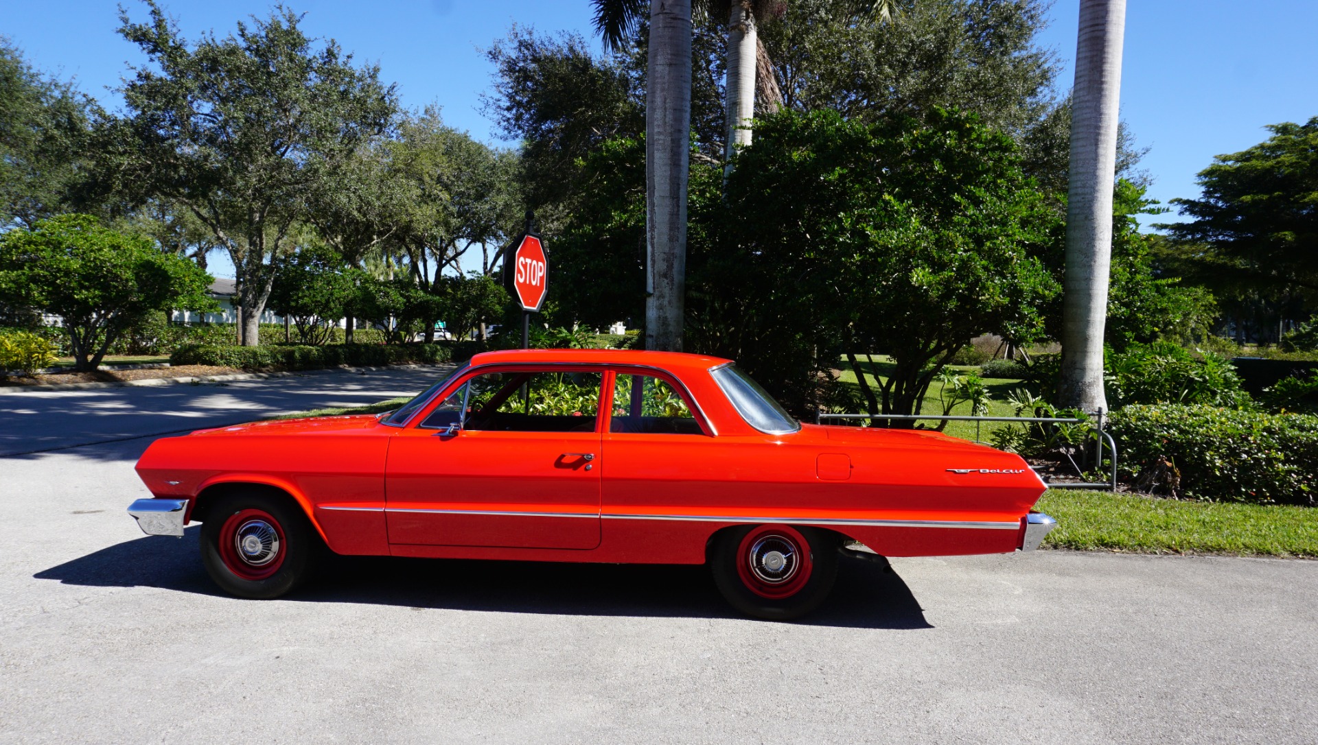Used 1963 Chevrolet Belair 2 Dr V8 Auto for sale Sold at Muscle Cars for Sale Inc. in Fort Myers FL 33912 4