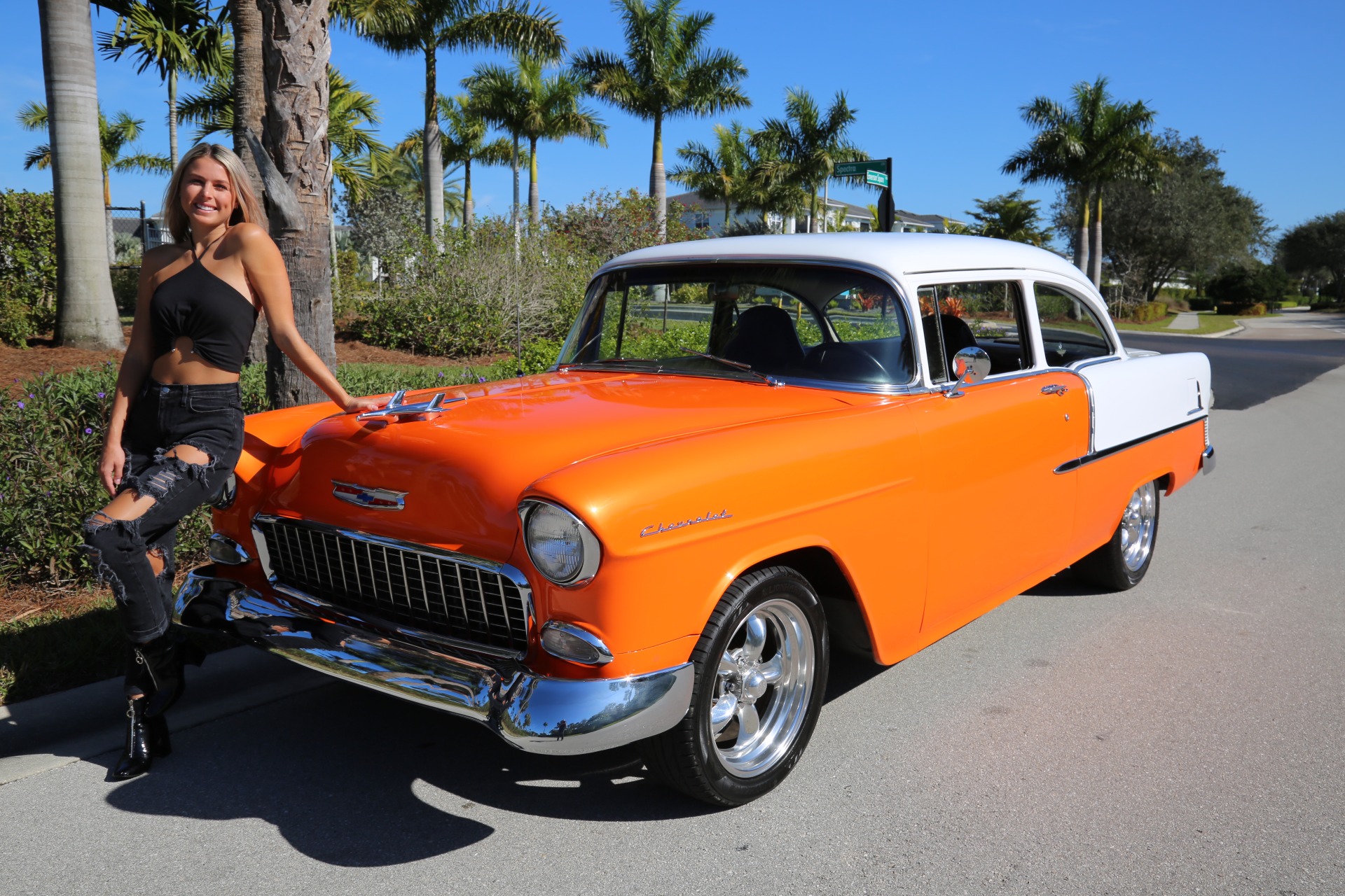 Used 1955 Chevrolet Belair Belair for sale Sold at Muscle Cars for Sale Inc. in Fort Myers FL 33912 2