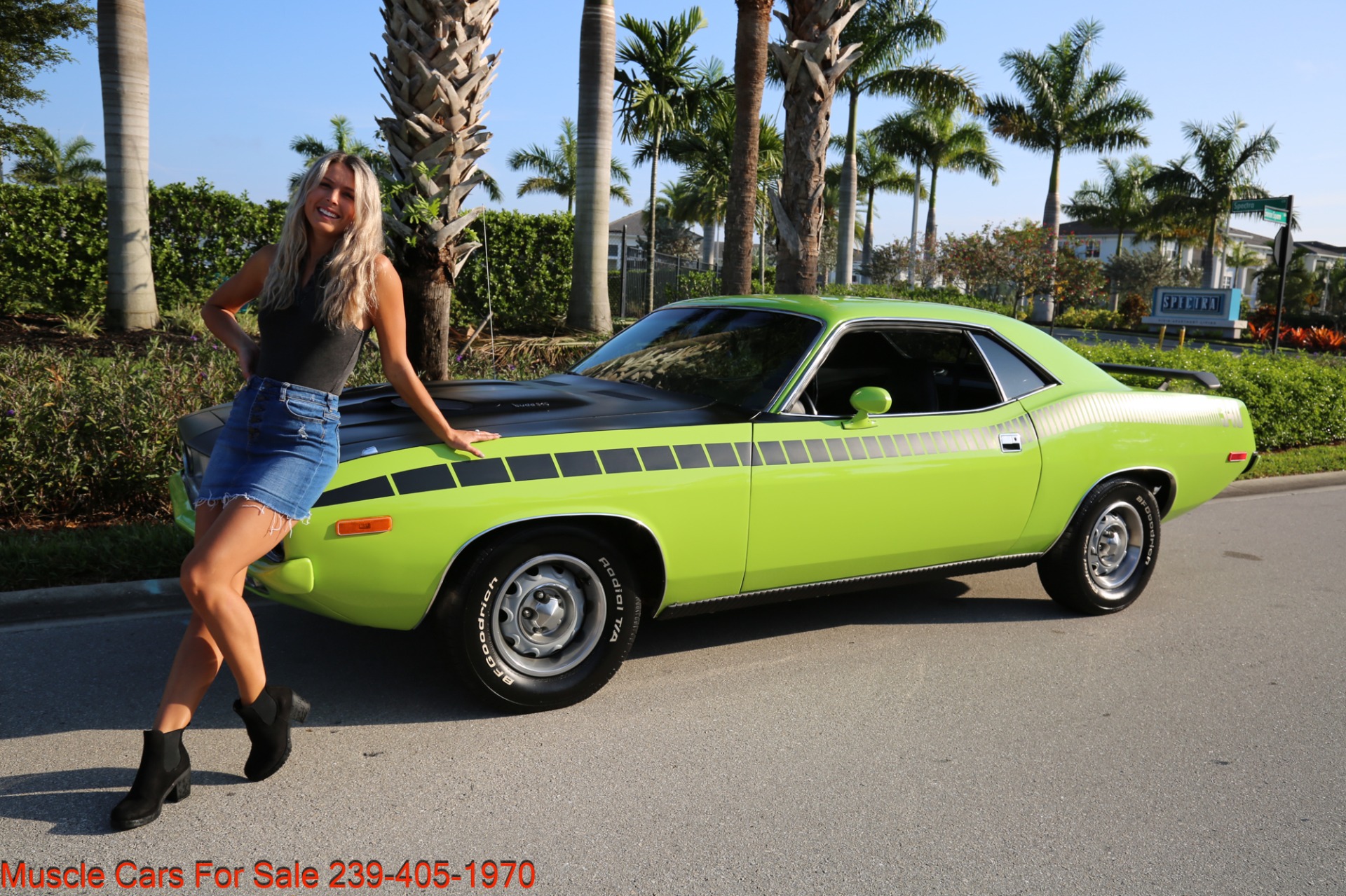 Used 1973 Plymouth Cuda 340 4 Speed for sale Sold at Muscle Cars for Sale Inc. in Fort Myers FL 33912 2