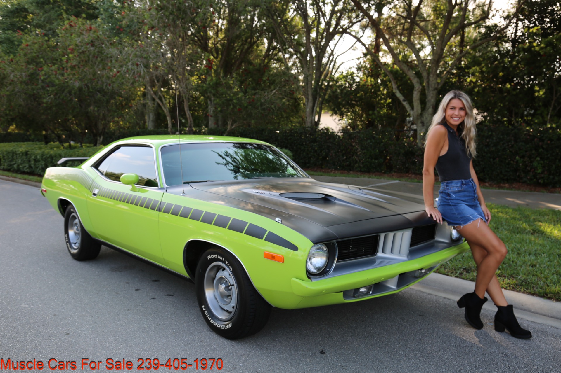 Used 1973 Plymouth Cuda 340 4 Speed for sale Sold at Muscle Cars for Sale Inc. in Fort Myers FL 33912 3