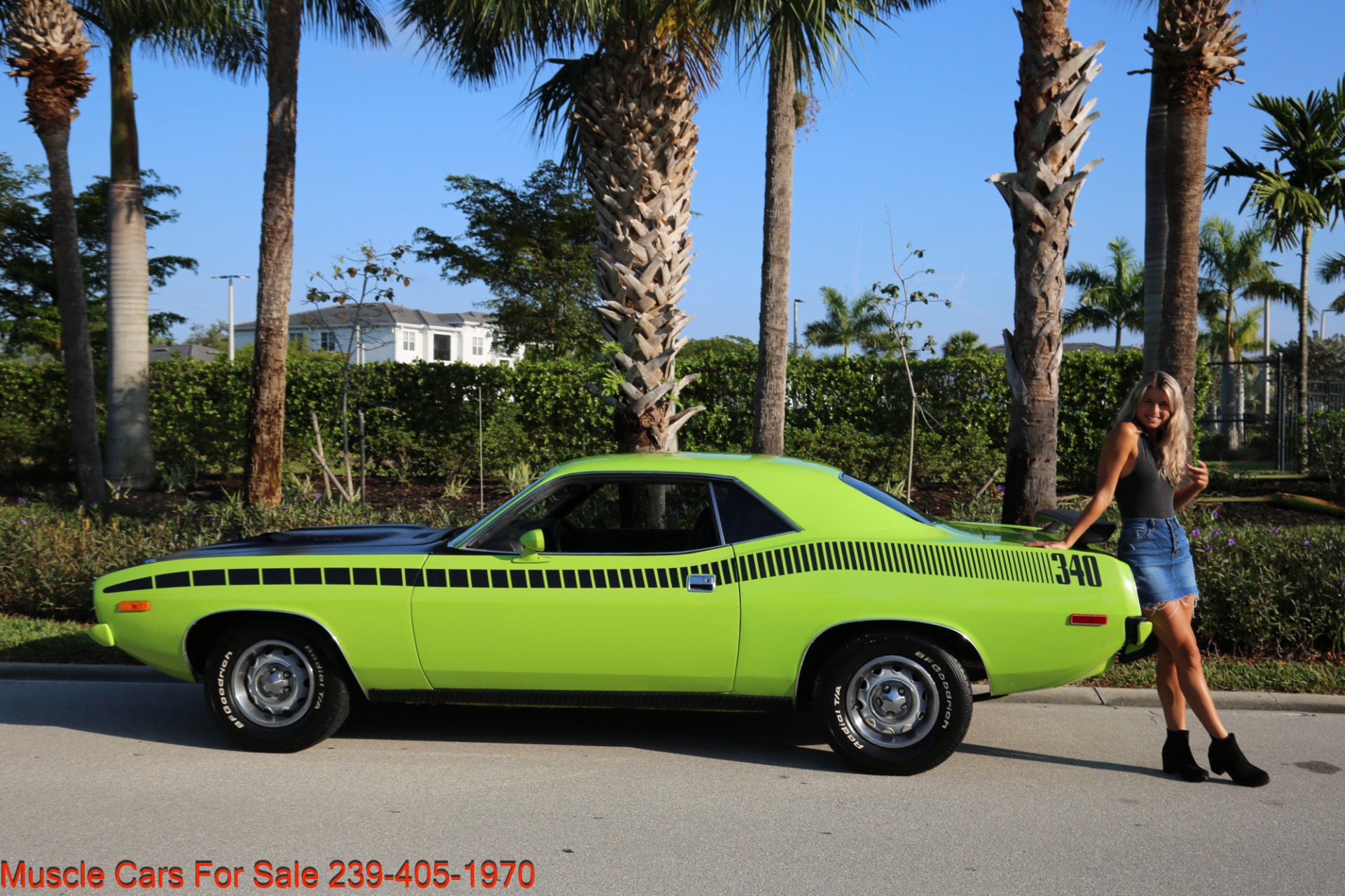 Used 1973 Plymouth Cuda 340 4 Speed for sale Sold at Muscle Cars for Sale Inc. in Fort Myers FL 33912 6