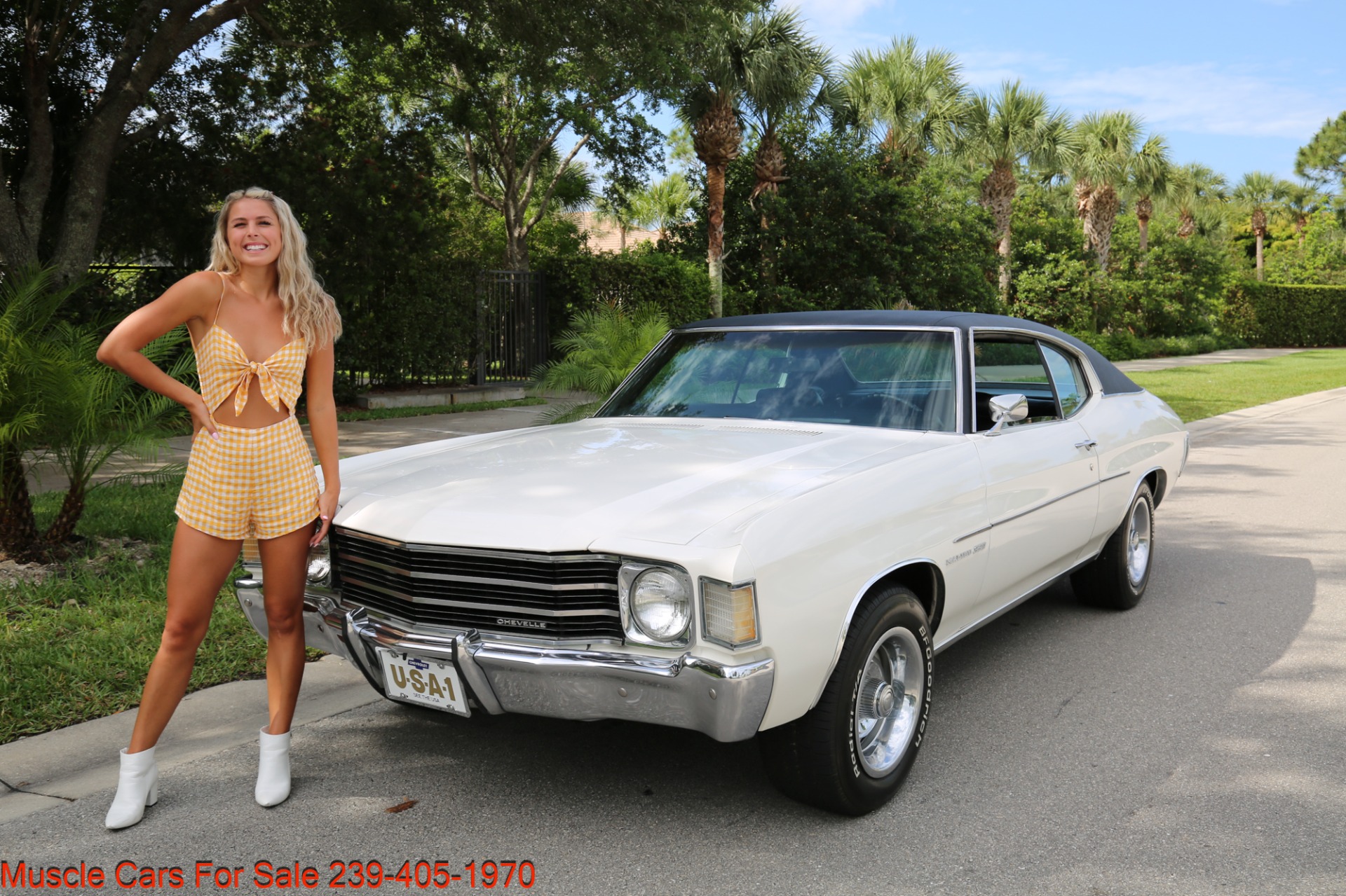 Used 1972 Chevrolet Chevelle Malibu V8 Auto for sale Sold at Muscle Cars for Sale Inc. in Fort Myers FL 33912 2