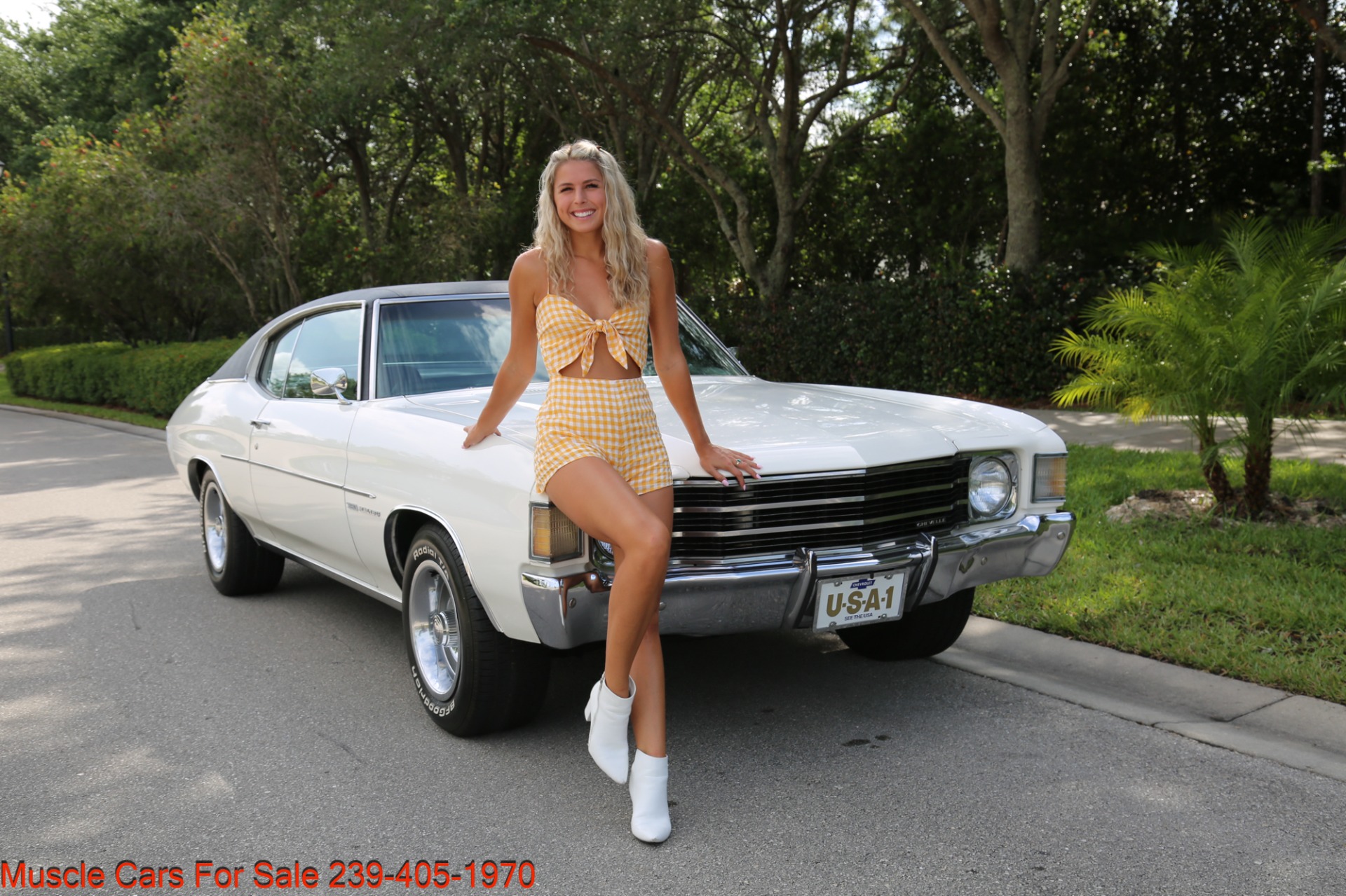 Used 1972 Chevrolet Chevelle Malibu V8 Auto for sale Sold at Muscle Cars for Sale Inc. in Fort Myers FL 33912 3