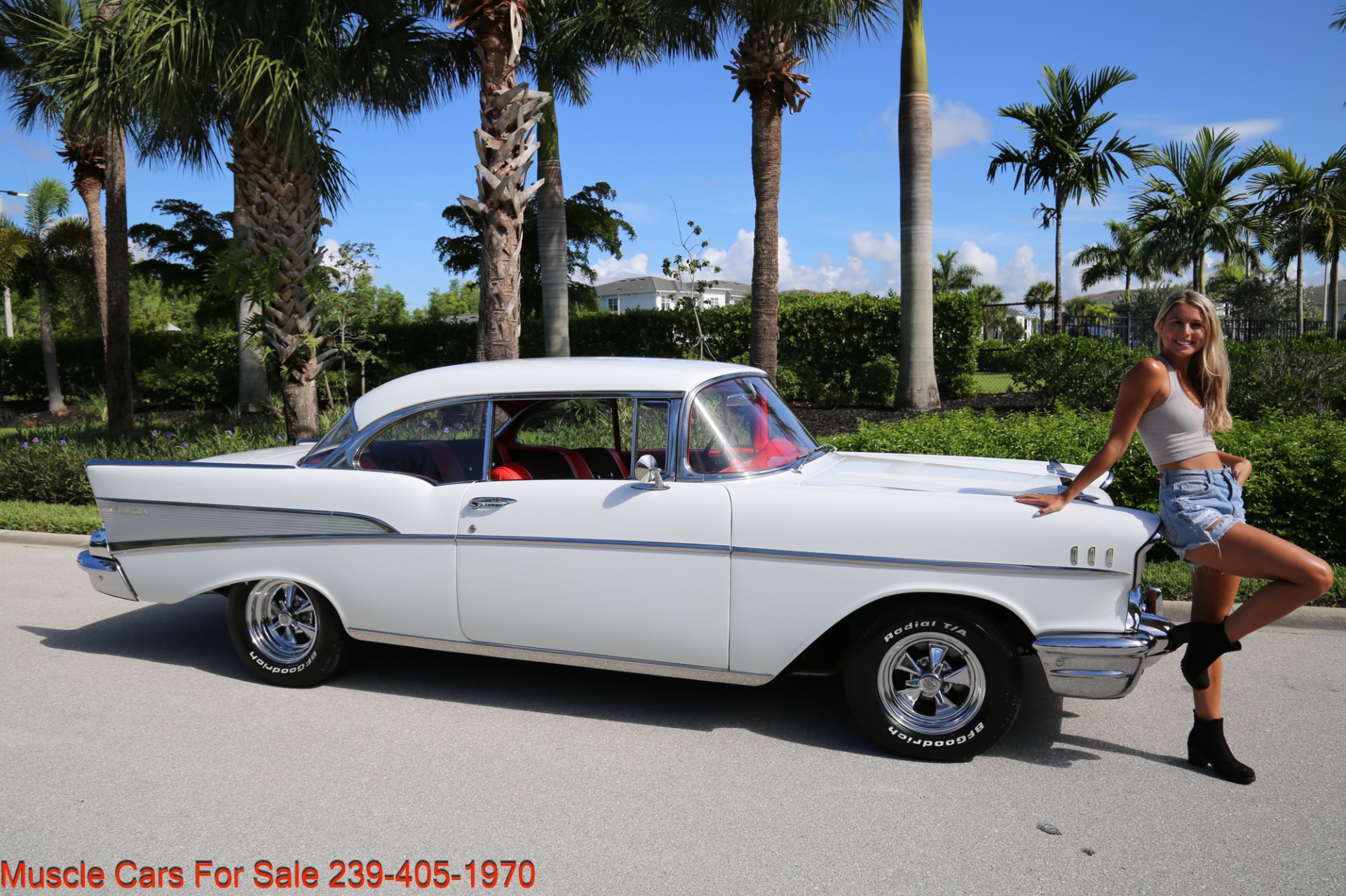 Used 1957 Chevrolet Belair 2 Door 350 V8 for sale Sold at Muscle Cars for Sale Inc. in Fort Myers FL 33912 2