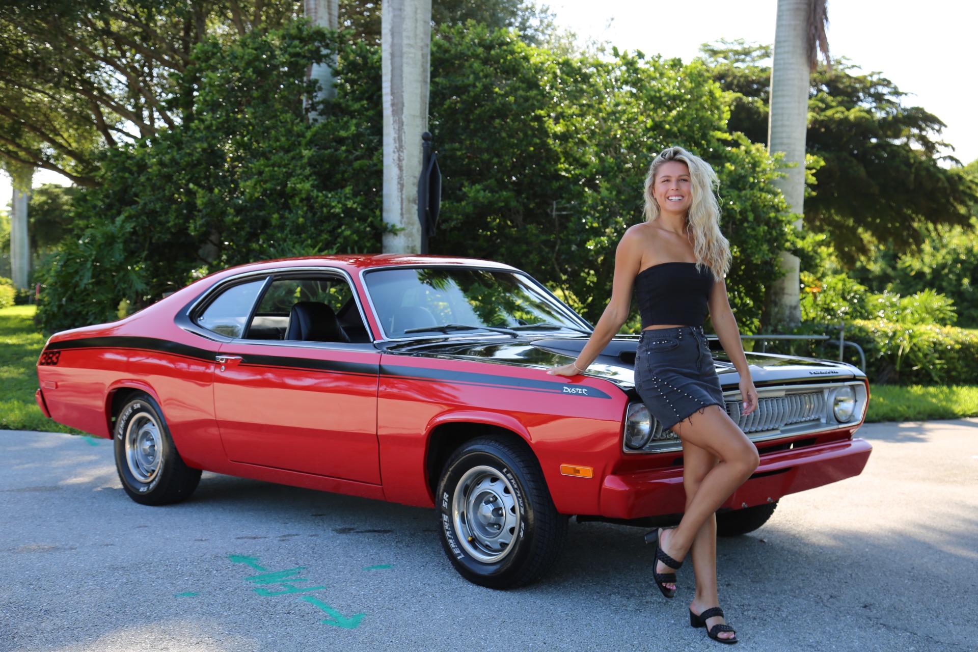 Used 1972 Plymouth Duster 383 4 speed Manual Pistol Grip for sale Sold at Muscle Cars for Sale Inc. in Fort Myers FL 33912 2