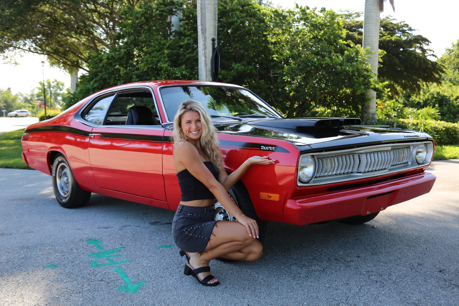 Used 1972 Plymouth Duster 383 4 speed Manual Pistol Grip for sale Sold at Muscle Cars for Sale Inc. in Fort Myers FL 33912 1