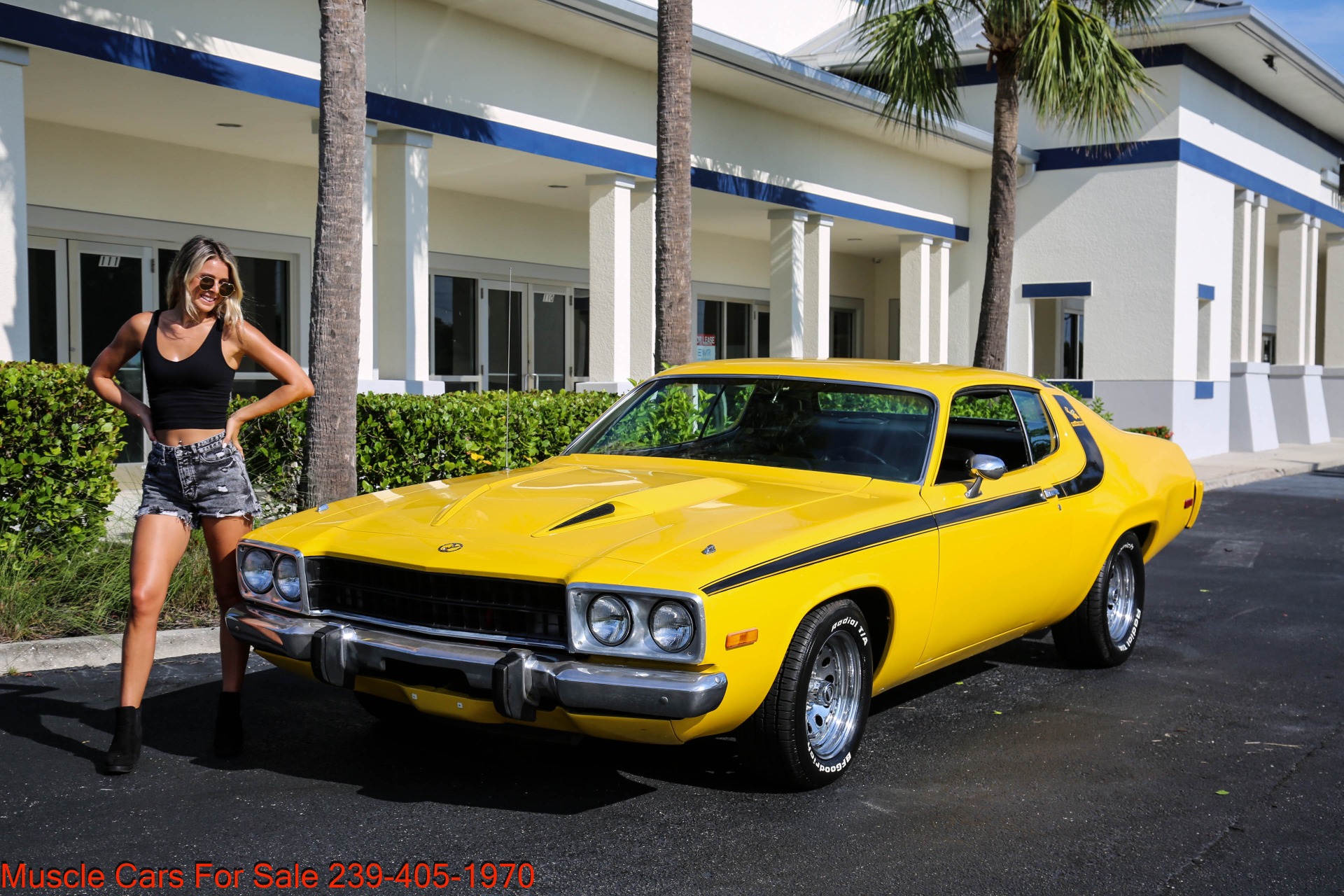 Used 1973 Plymouth Satalite Road runner V8 Auto AC for sale $23,500 at Muscle Cars for Sale Inc. in Fort Myers FL 33912 3