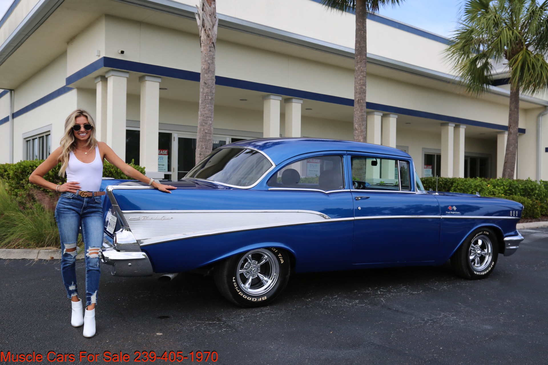 Used 1957 Chevrolet Belair Belair Trimed for sale Sold at Muscle Cars for Sale Inc. in Fort Myers FL 33912 8