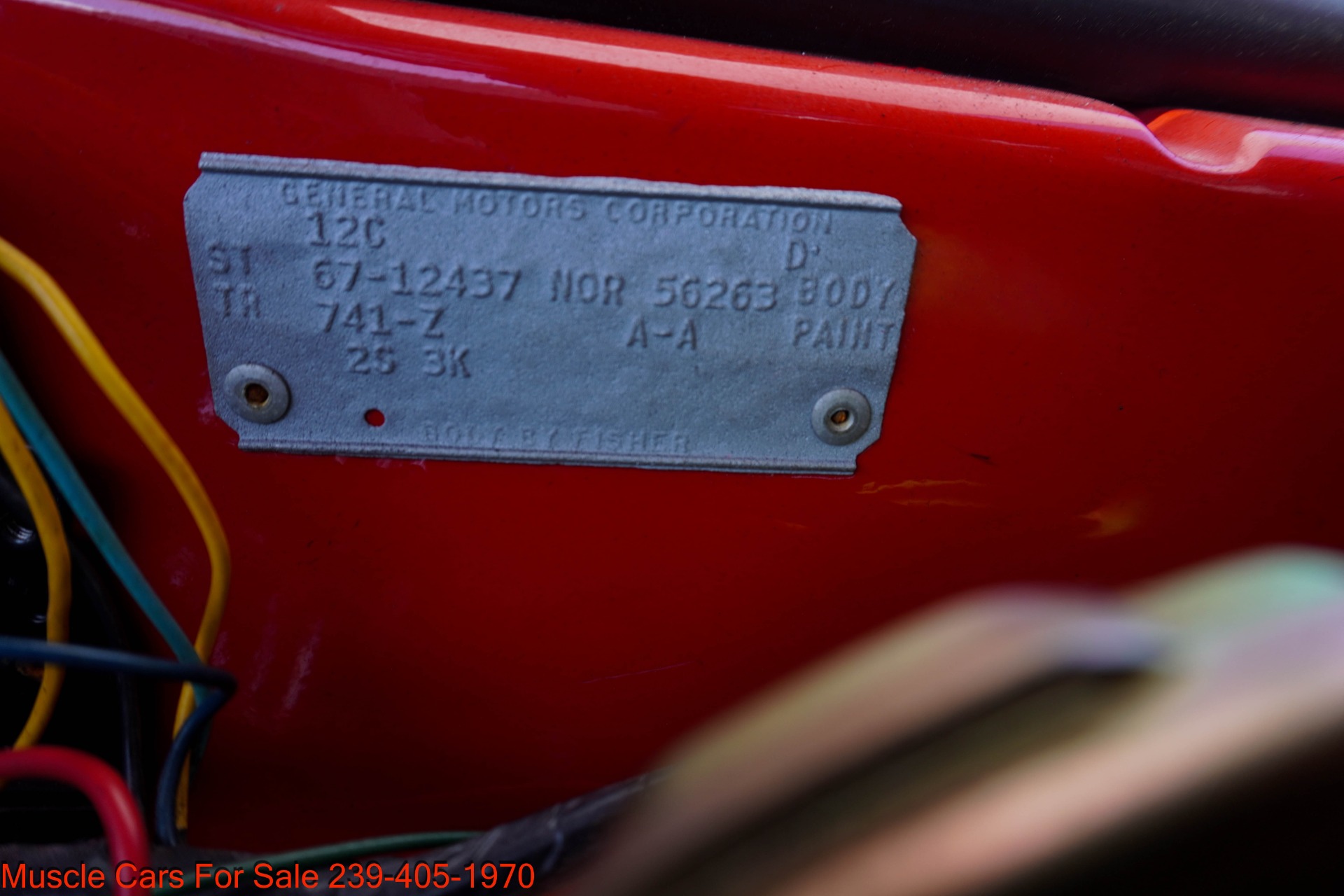 Used 1967 Chevrolet Camaro V8 Auto for sale $44,900 at Muscle Cars for Sale Inc. in Fort Myers FL 33912 4